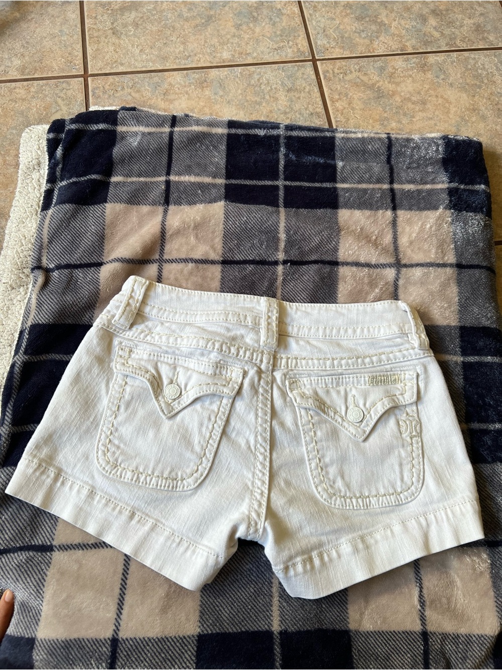 Miss Me White Denim Jean Shorts